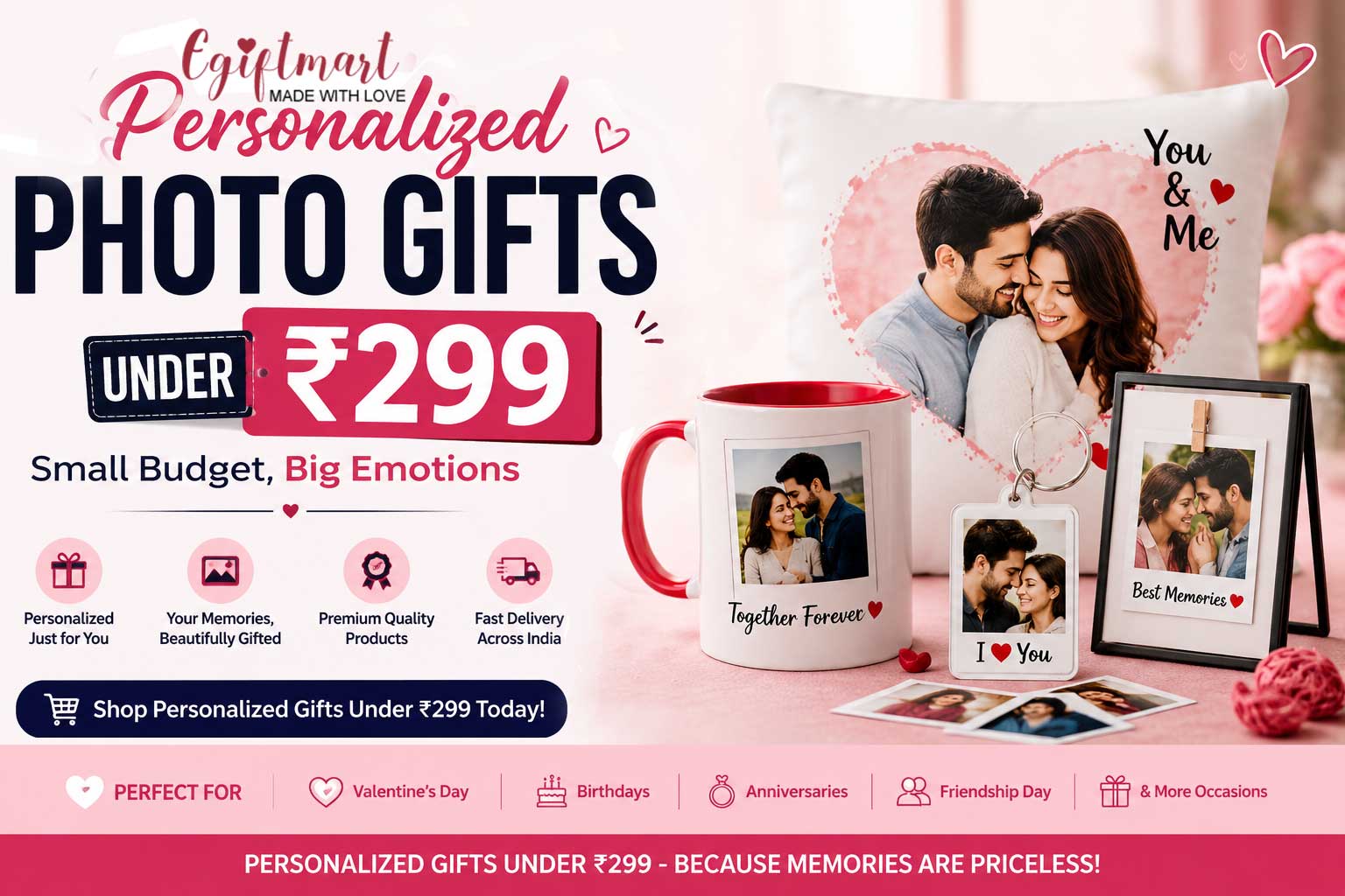 Photo Gifts Under ₹299 – Small Budget, Big Emotions