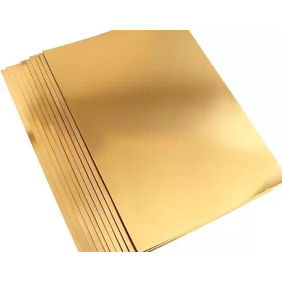 10 pcs Golden Mirror Craft Paper for DIY 12x12 280 gsm Coloured Paper  (Set of 1, Gold) 