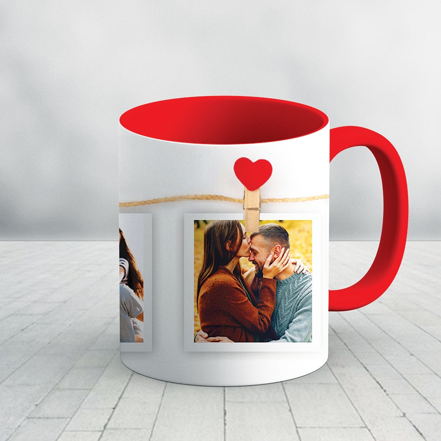 Love collage personalized mug
