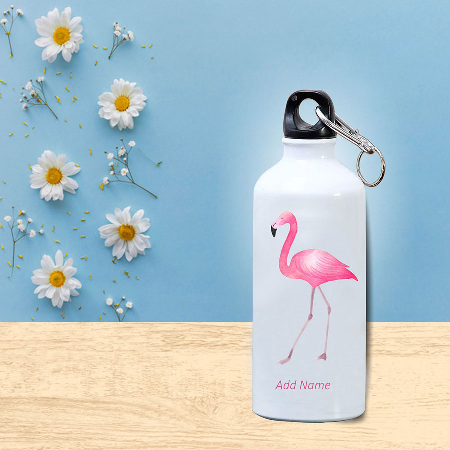 flamingos Personalized Sipper Bottle