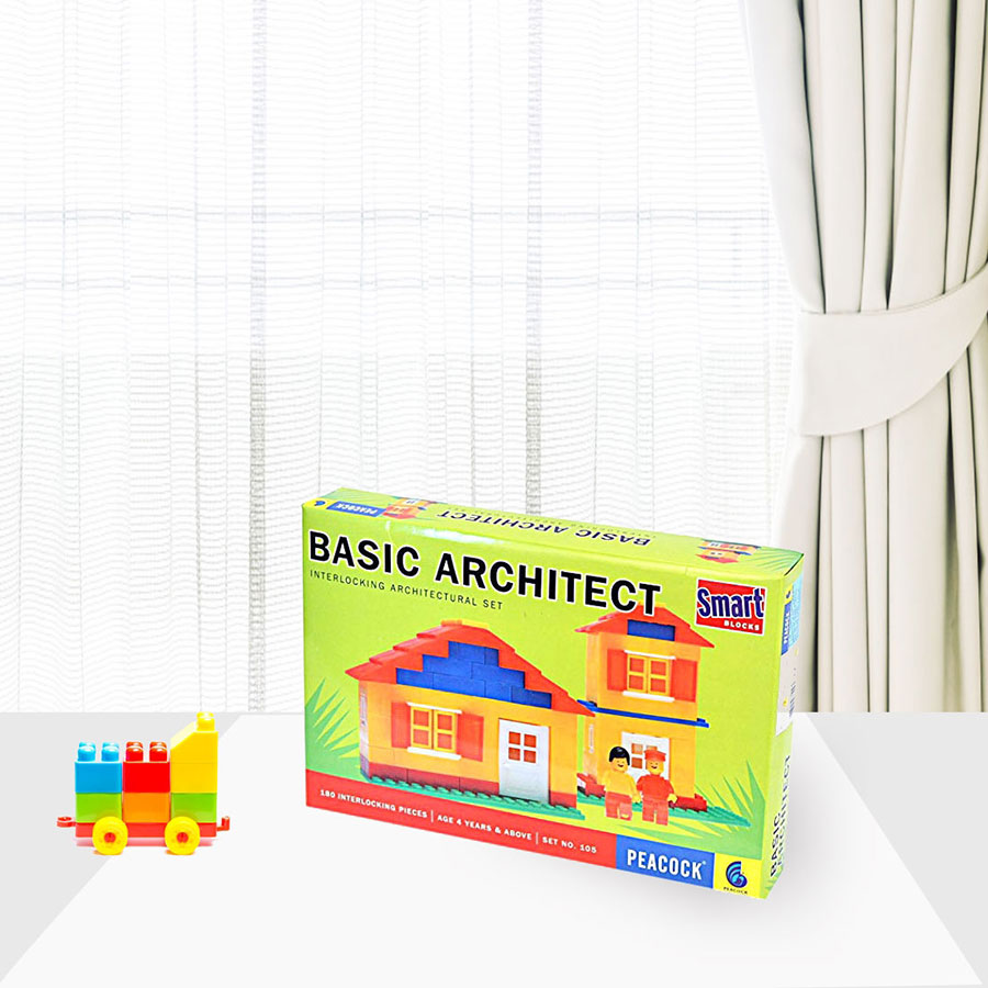 Peacock Smart Blocks Basic Architect - 180 Pieces