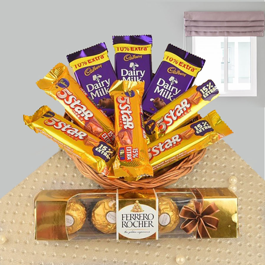 Variety of Snacks Gift Basket