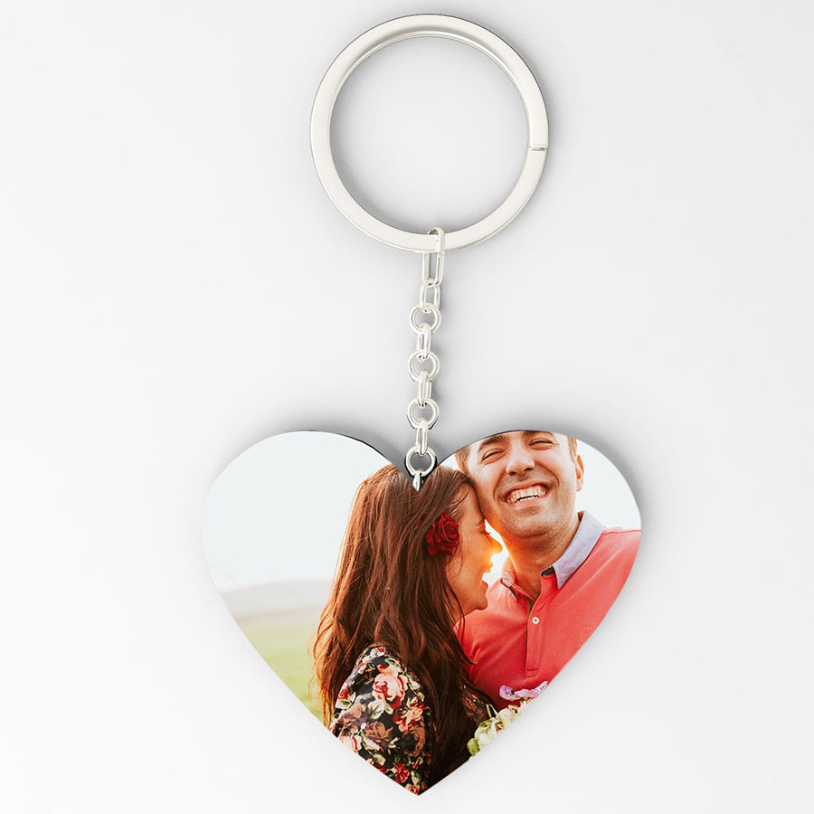 Personalized Heart Shaped Key Chain