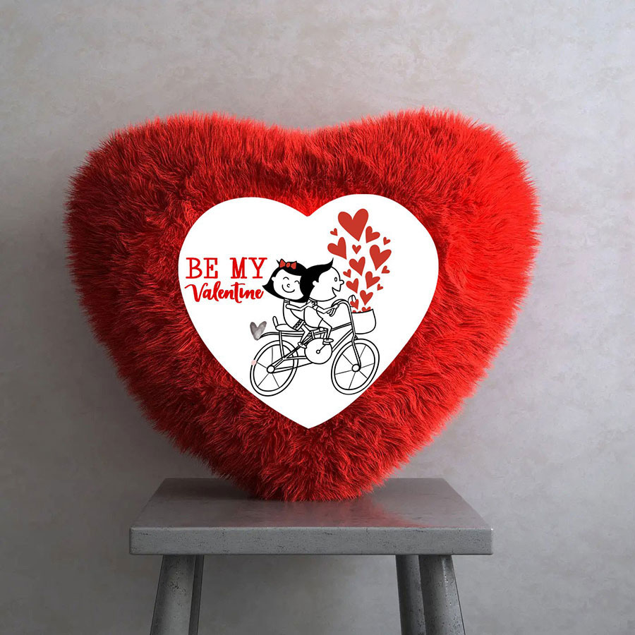 Be mine valentine Red Heart Cushion 15x15