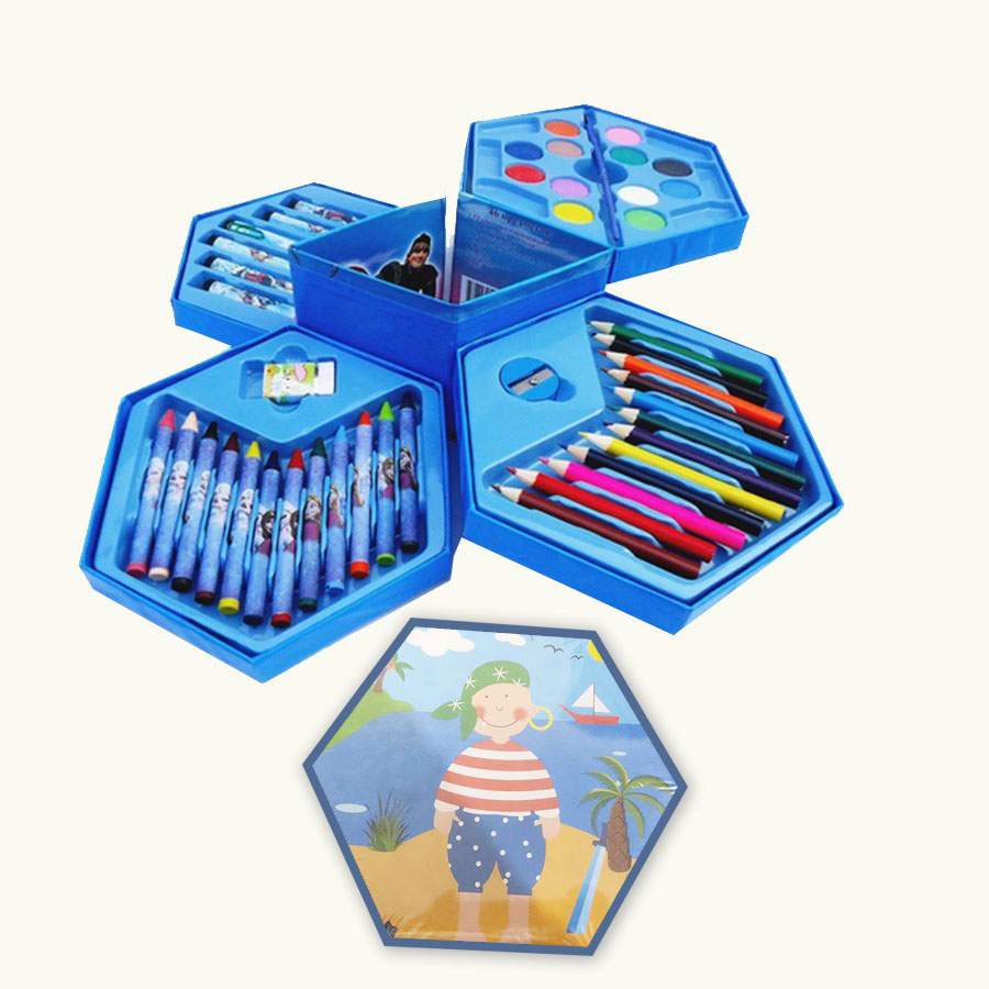  46 Pieces Color Kit with Princess hexagon Box