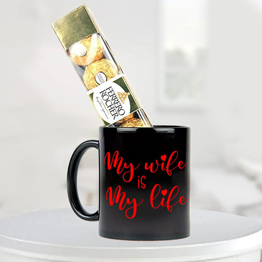  My Thoughts – Mug with Ferrero Rocher Chocolates