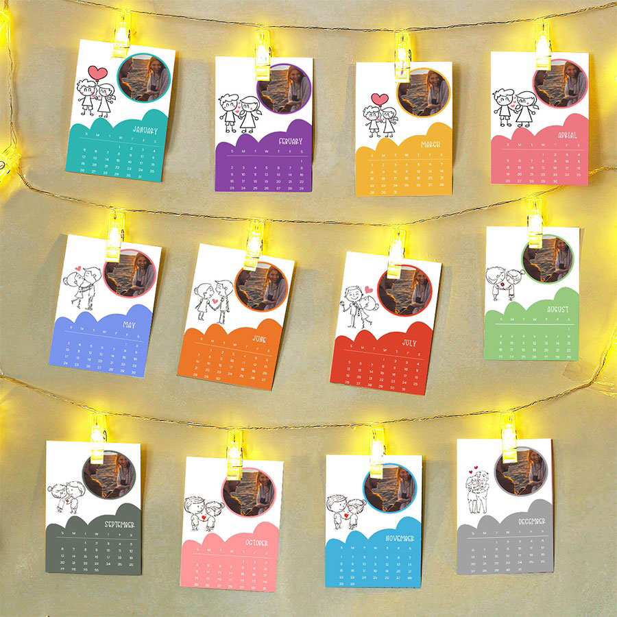 Personalised LED Photo Calendar 