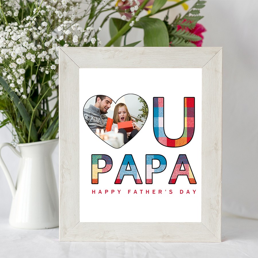 Personalized Photo Frame for Fathers Day