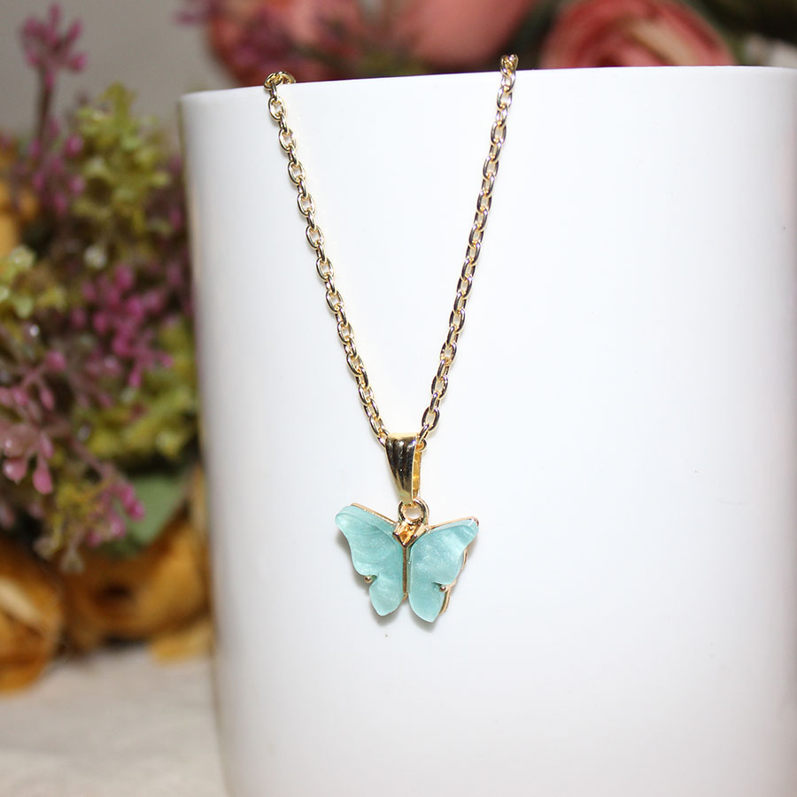 Sterling Silver Green Butterfly Necklace – Marie's Jewelry Store