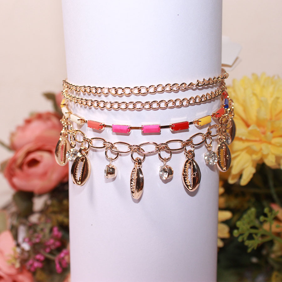 Multi-Strand Charm Bracelet with 4Layer