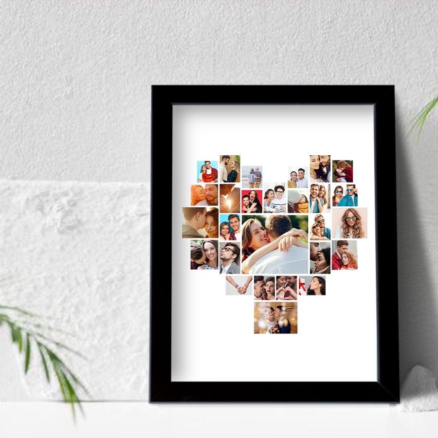  Heart  Collage Frame with Your Photos 