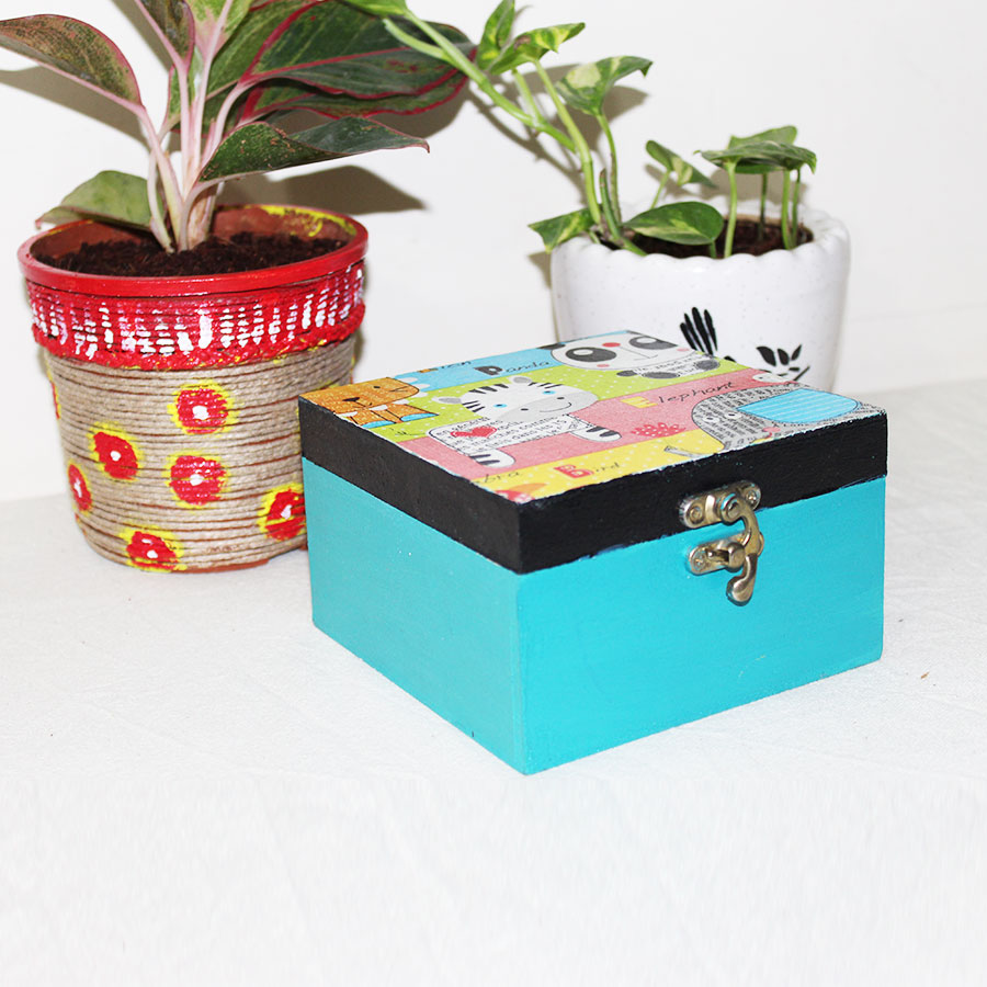 Handpainted Wooden box