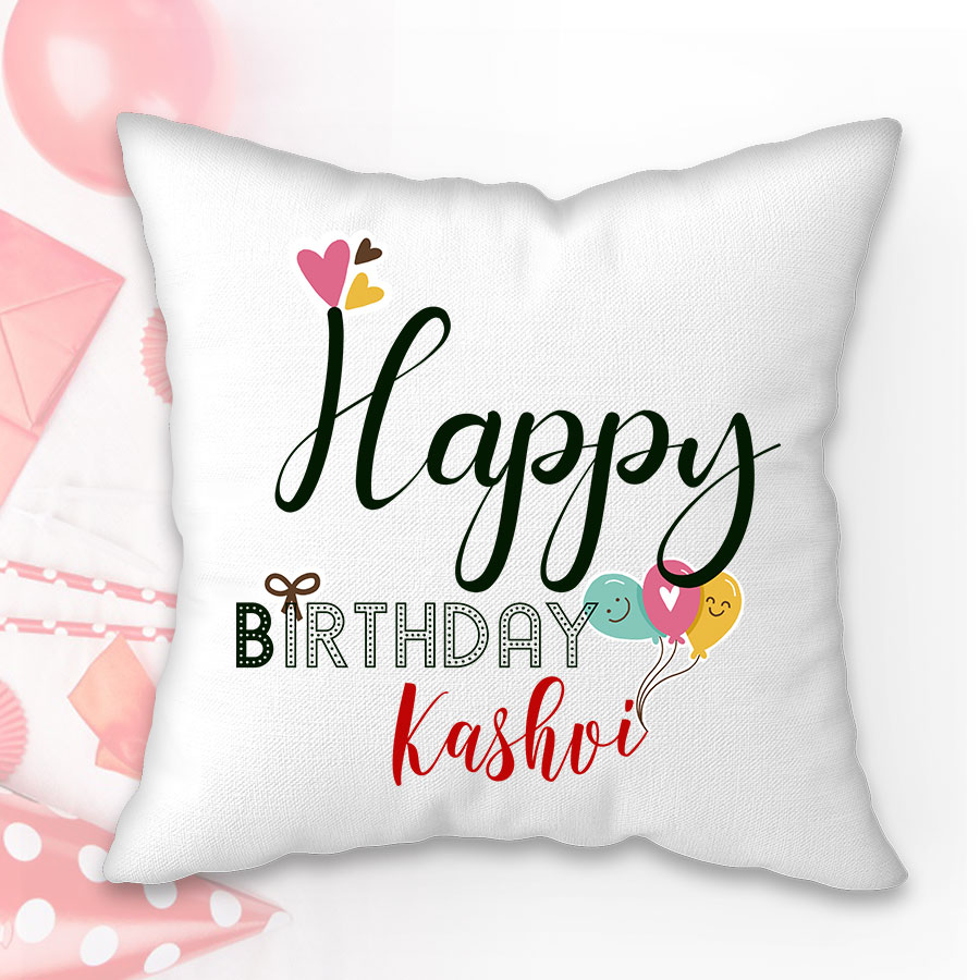  Personalized Birthday Cushion ( Double side Printed )