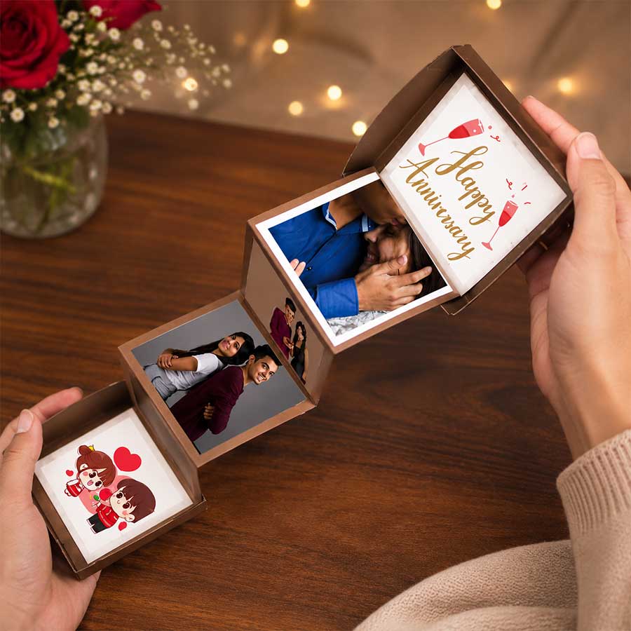 Personalized Photo Pop-up Box for Anniversary
