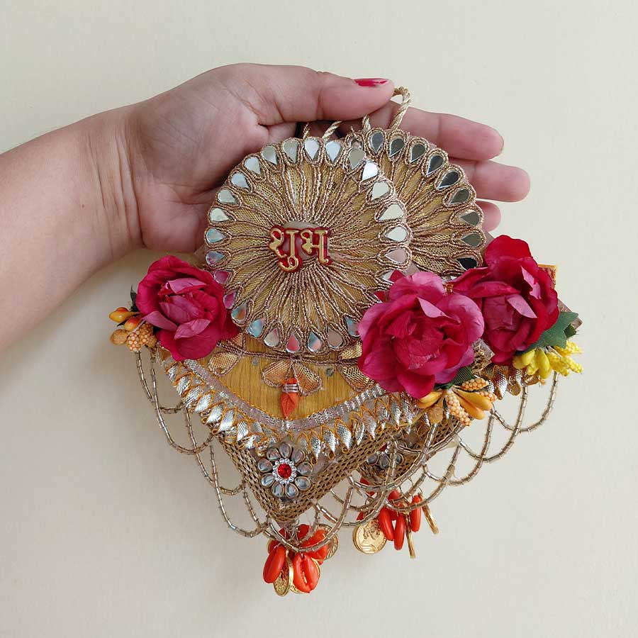 Shubh Labh Pooja Decoration Items for Home Decor Door hangings,toran for Home Decoration, shubh labh Door Hanging