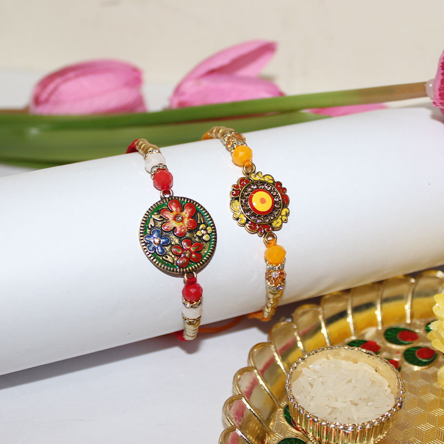 Antique Rakhi set of 2