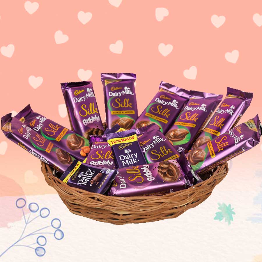 Heart Melted Slik Cadbury Chocolates Bundle