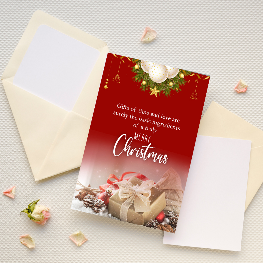 Personalized Christmas Greeting Card 