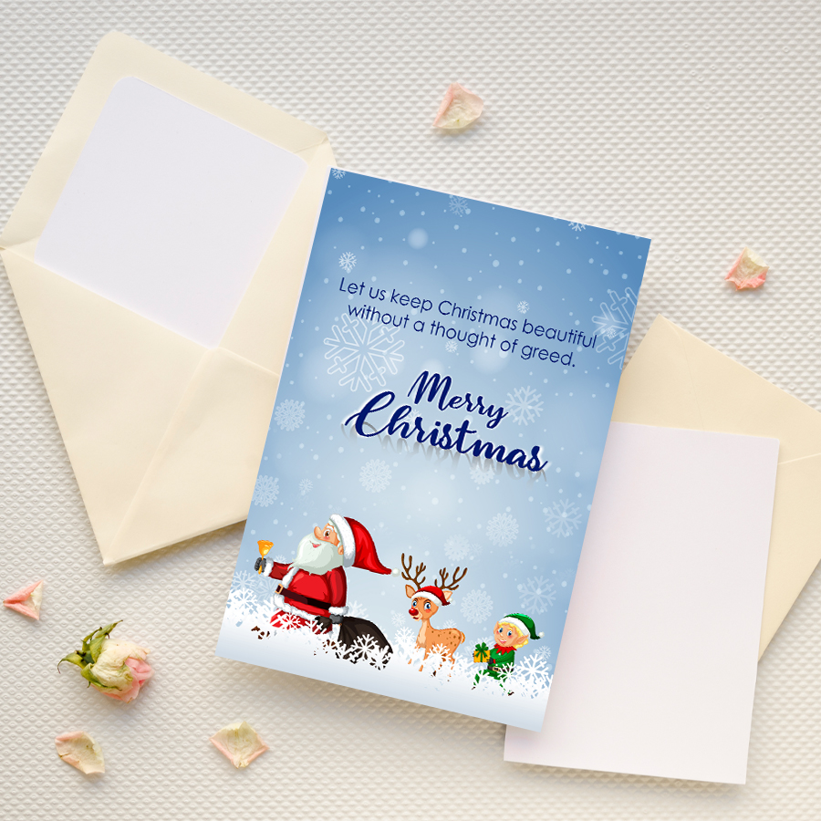 Personalized Christmas Greeting Card 