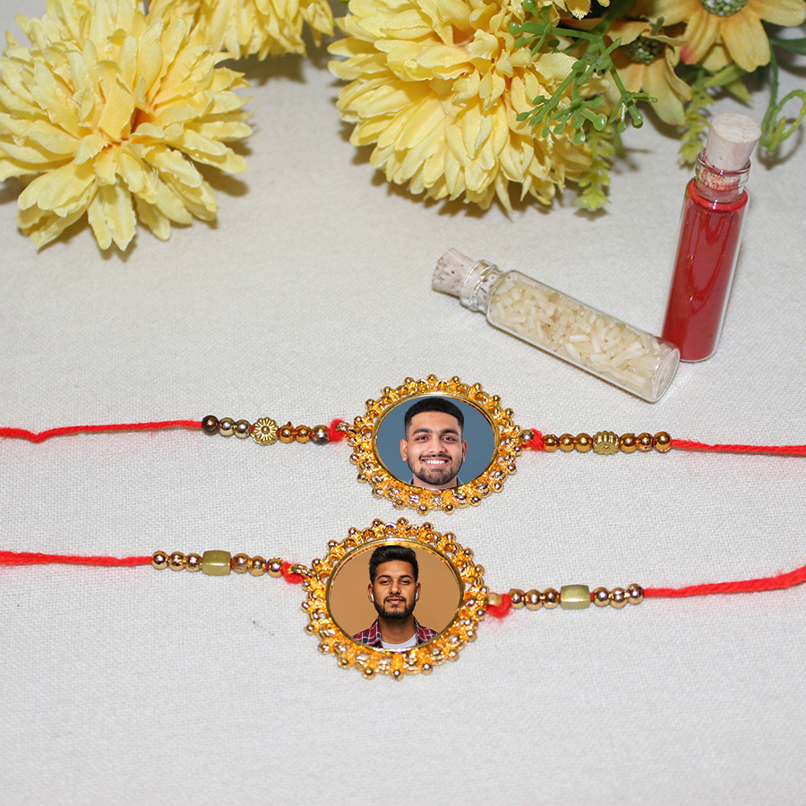 Personalized Rakhi set of 2