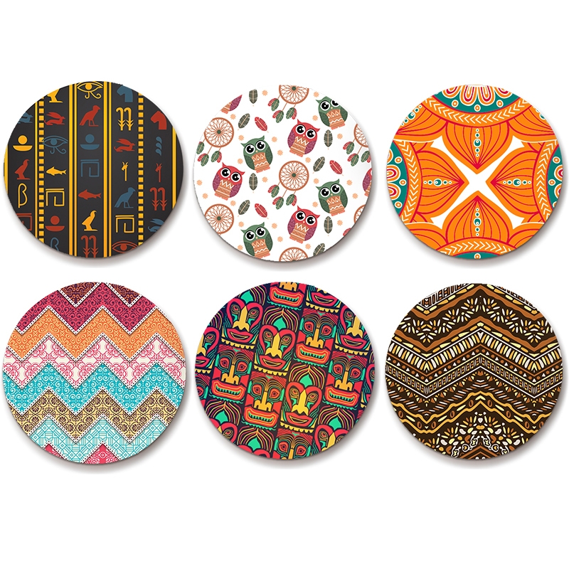 Ethnic design Coaster- set of 6