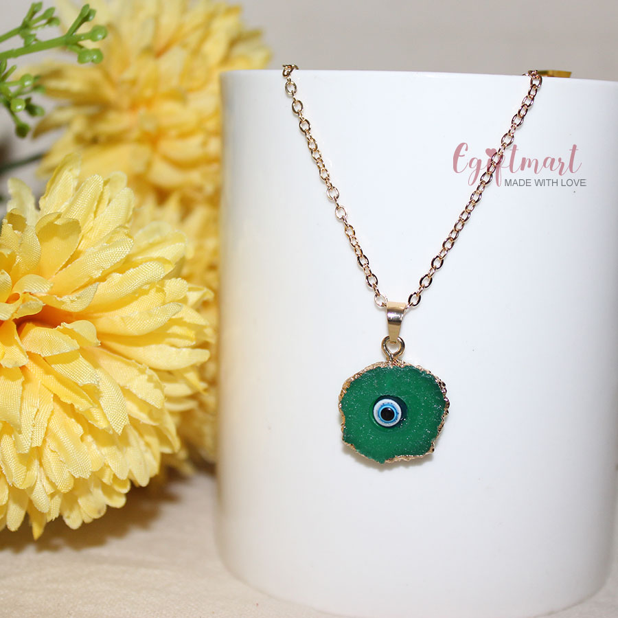 Evil Eye - Golden Casual Neckpiece (Red)