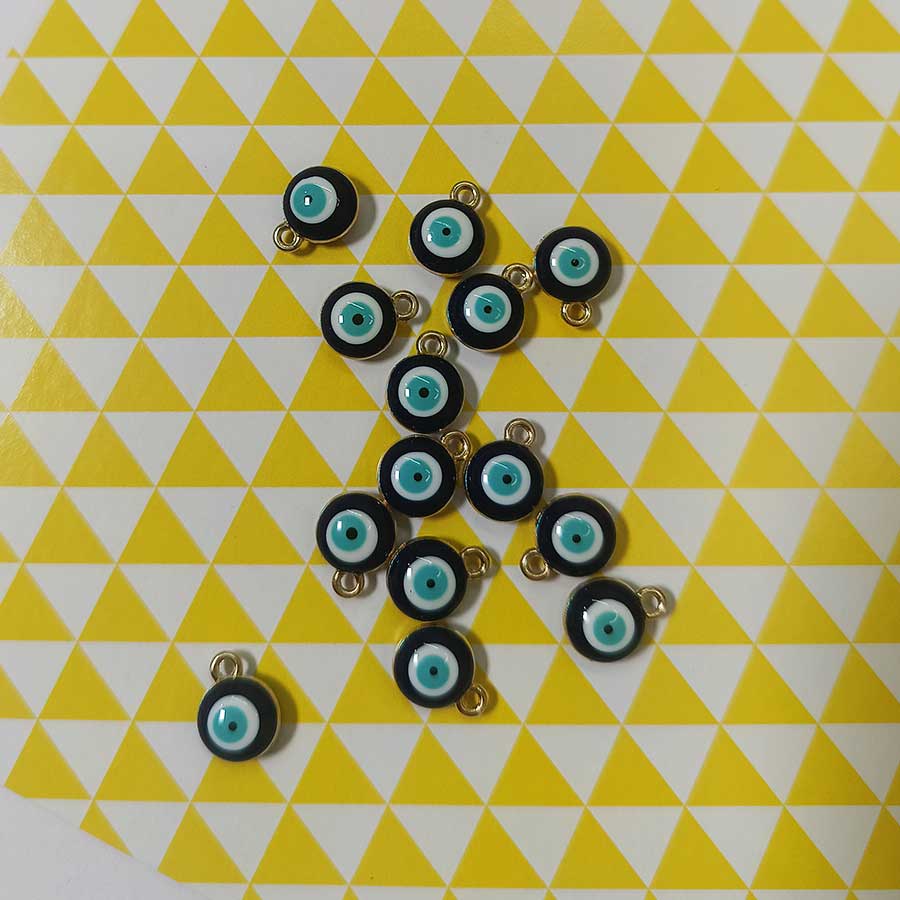 Evil Eye Charm / Daisy Pendents Pack  of -2