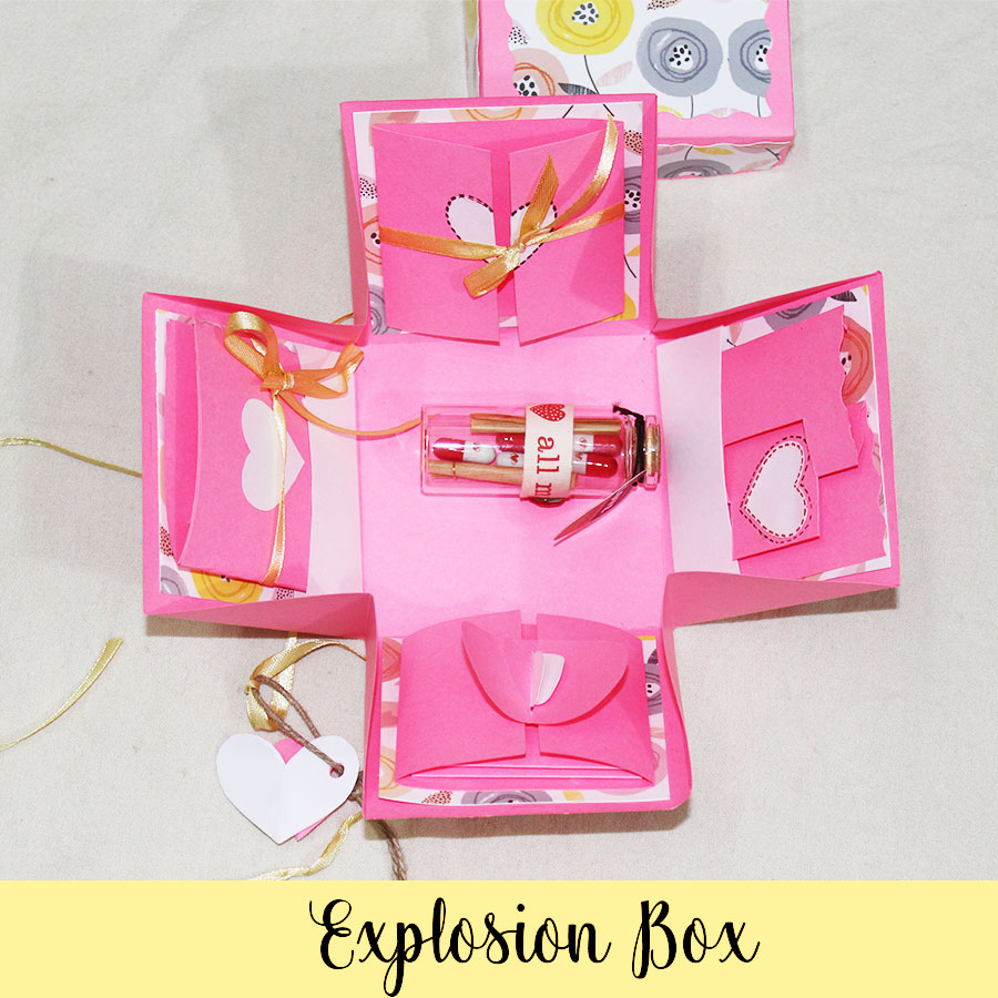  Explosion box with Photo and Message