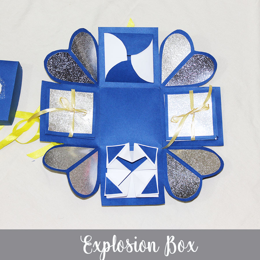 1 Layer Explosion box with Photo and Message