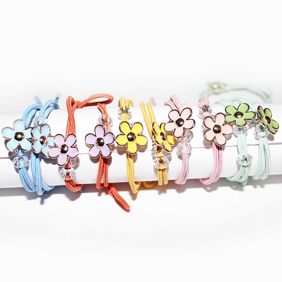 Floral Embellishment Designer scrunchies   (Pack of 10)