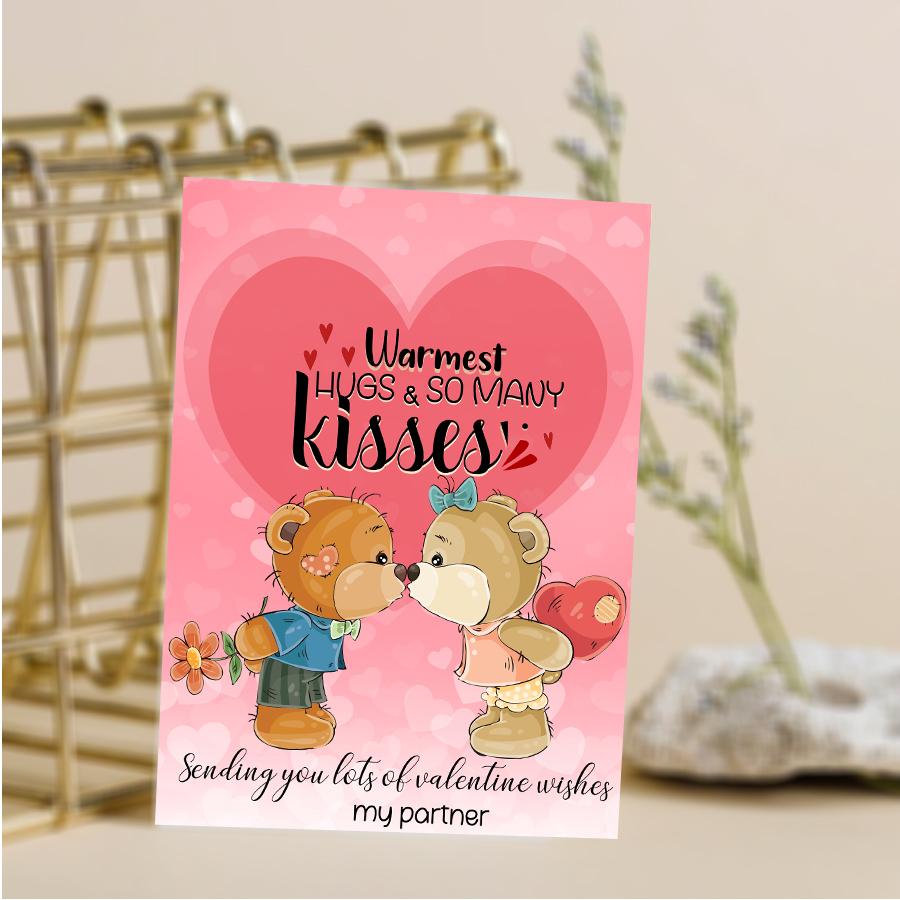 Hugs and Kisses Greeting Card