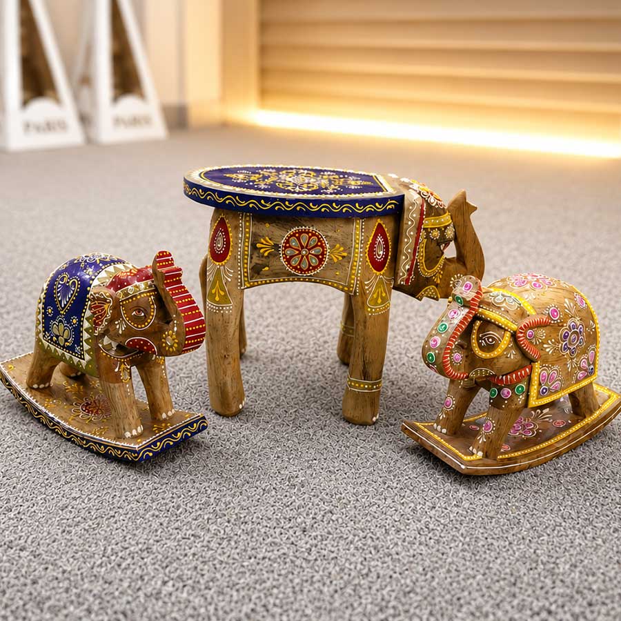 Handmade elephant set 