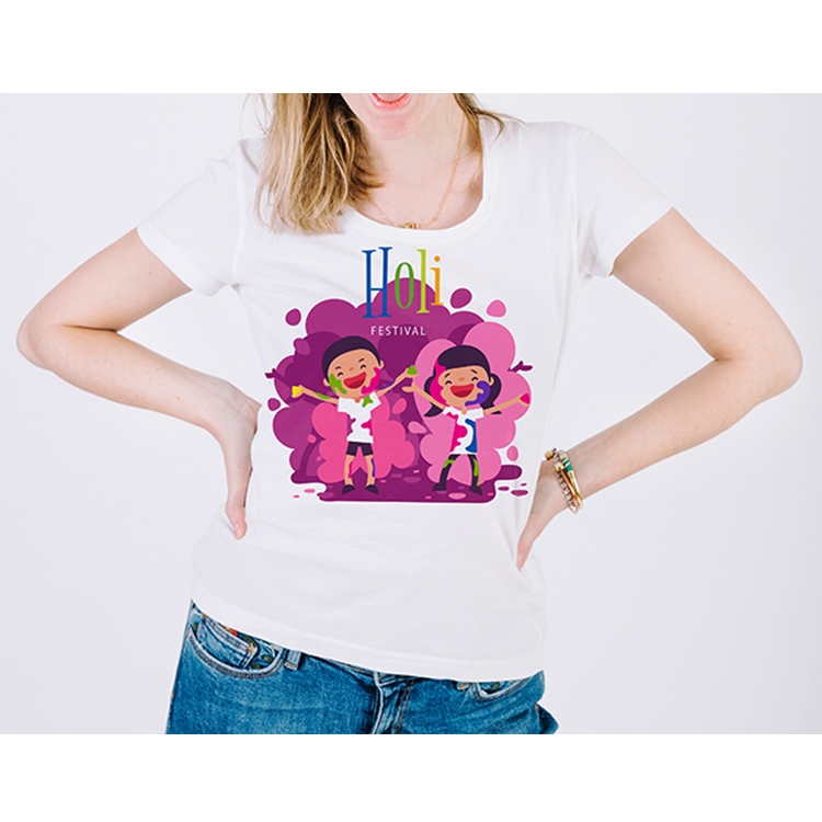 holi printed t shirts
