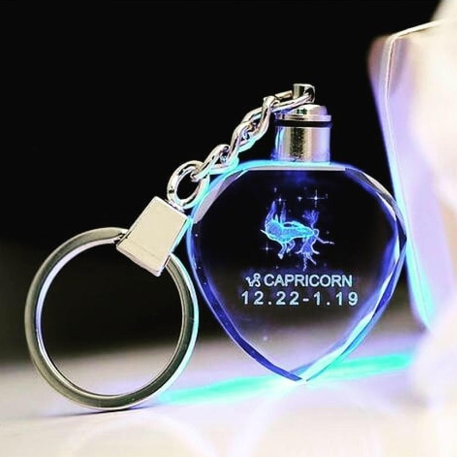 Personalized LED Crystal KeyChain