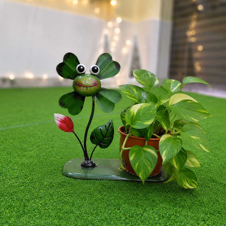  Indoor metal flower plant with home decor 