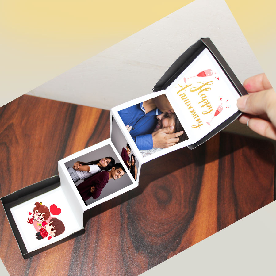 Personalized Photo Pop-up Box for Anniversary