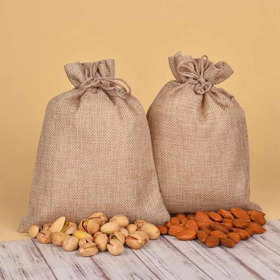 Almonds N Pistachios Jute Potlis