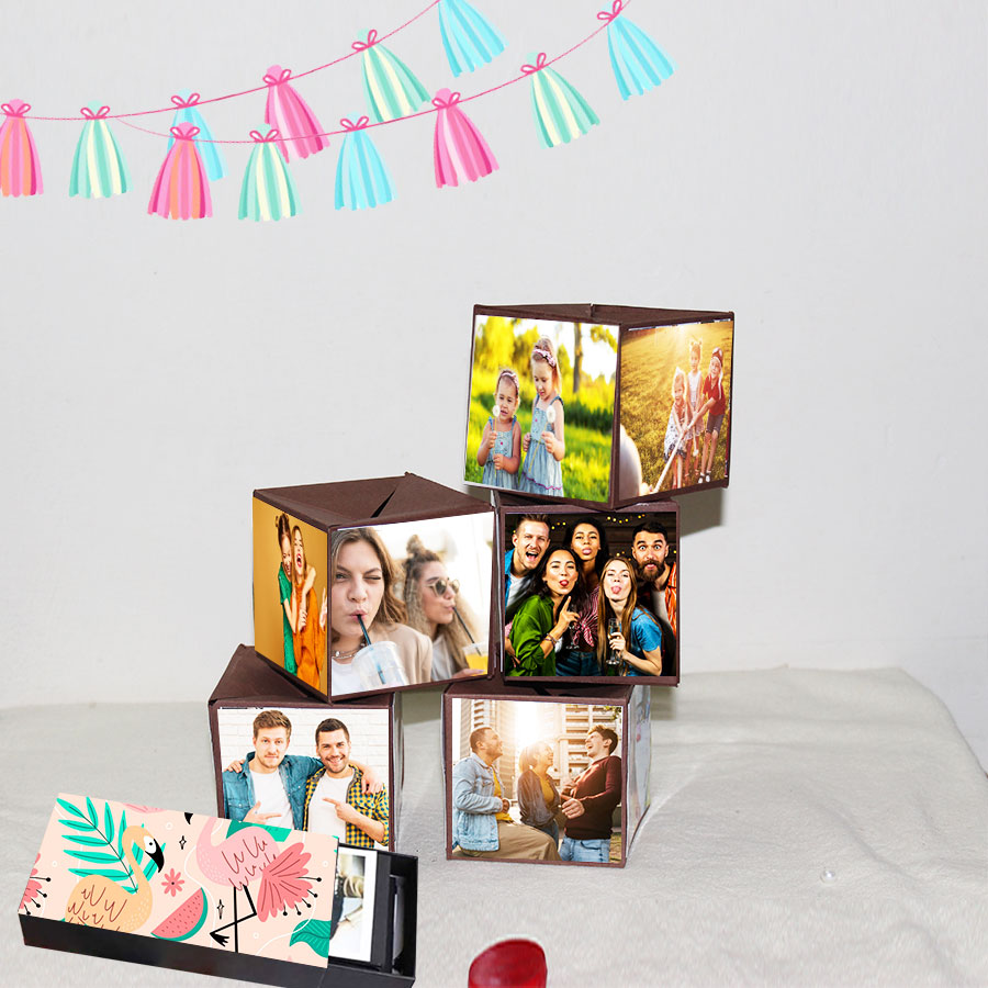  Explosion Box - Customise Pop Up Cube Box (WIthout Photo