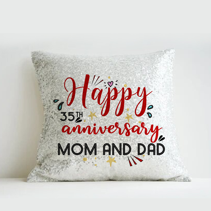 Personalized Anniversary Magic Cushion ( Double Side Photo )